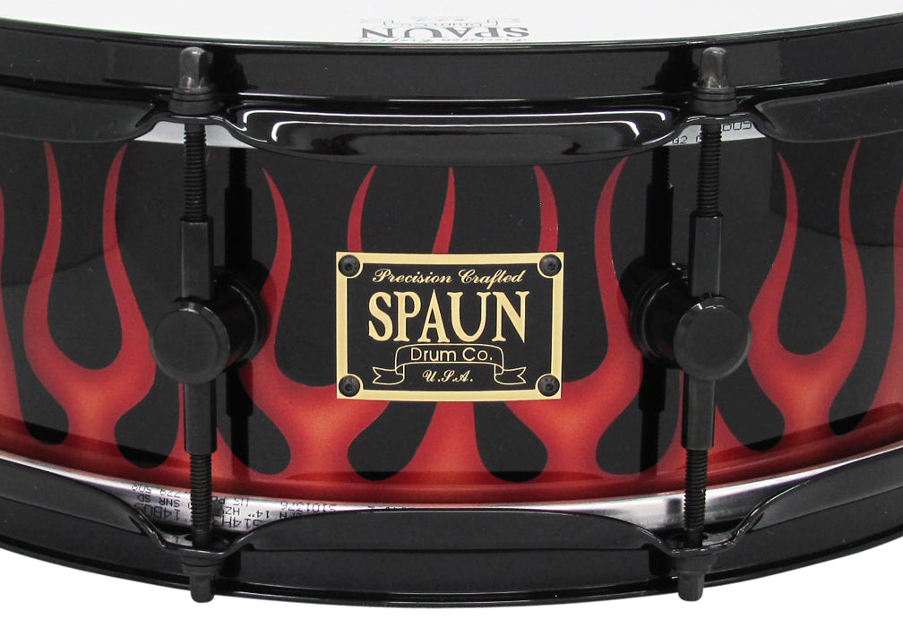 Maple 5x14-Candy Apple Red Flames