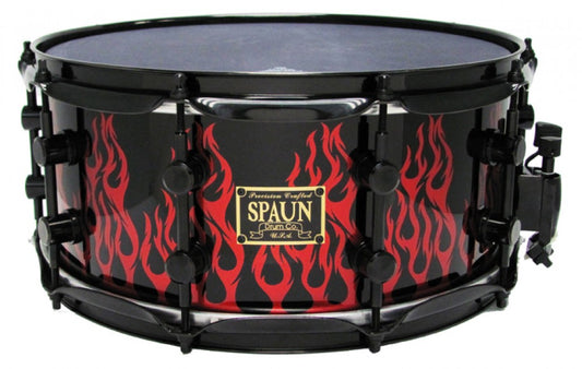 Maple 6.5x14-Red Tribal Flame