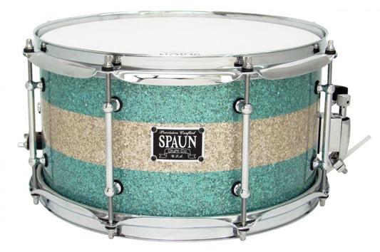 Maple 7x13-Baby Blue & Silver Glass