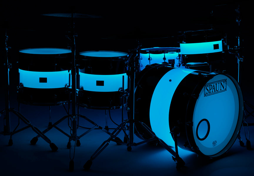 blue drum set wallpaper