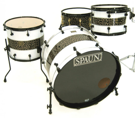 Custom 3pc-Leopard White