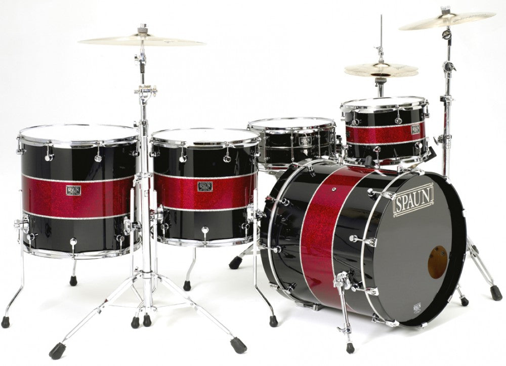 Custom 4pc-Red Sparkle & Piano Black