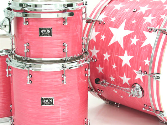 Custom 4pc-Pink Ripple