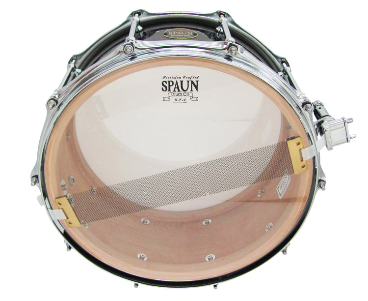 Solid 6.5x14 Maple-Black Glass