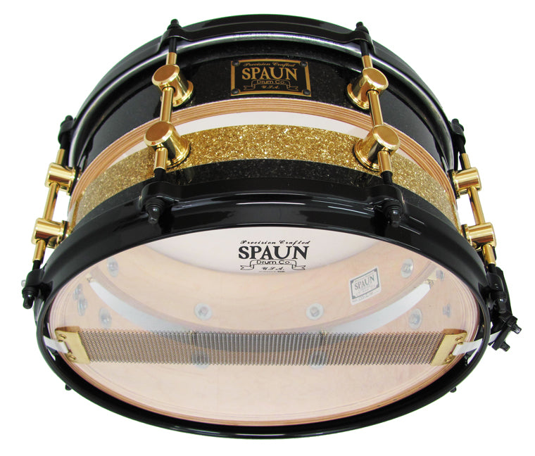 Split 7x13 Maple 20ply-Black & Gold Glass