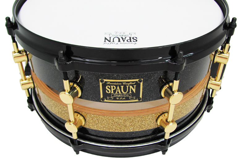 Split 7x13 Maple 20ply-Black & Gold Glass