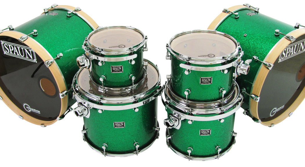 Vintage Maple 6pc-Green Sparkle